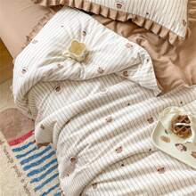 1 Peça Edredom de Ar-Condicionado de Cor Sólida, Artigos para o Lar, Edredom de Verão Leve e Respirável, Roupa de Cama Diária para o Verão