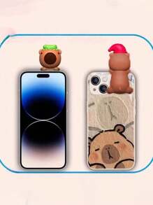 1pc High Quality Capybara Doll Decoration, Cute Blind Box Statue, Suitable For Mobile Phone, Car, Home Decoration, Great Gift