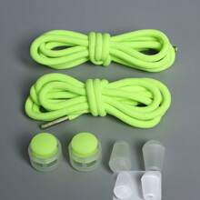 8pcs Children & Adult Fashionable Versatile Shoelace Locks, Colorful Elastic No-Tie Shoelaces, Slouchy Lace Locks, Shoes Accessories For Sneakers,Running Shoes - Multicolor - View 26