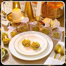 9 pièces/Boîte cadeau de bougies parfumées à la rose simulée, bougies parfumées artisanales, convient pour les souvenirs, les cadeaux de la Saint-Valentin, les bougies d'anniversaire, la décoration de la maison, la décoration des fêtes, la décoration de la chambre, les accessoires de maison, les bougies en forme de rose, cadeaux de la Fête des Mères, remise des diplômes, mariage