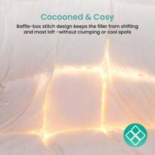 Goose Down Comforter Duvet Insert-Ultra Soft All Season Size Down Comforter-Hotel Collection Fluffy Medium Warmth White Down  Comforter-HONGQINGRONG - Twin68''*90'' - View 3