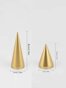 TONVIC 1PC/2PCS/4PCS Exquisite Creative Jewelry Earring Display Stand T-Shaped Tower Metal Earring Holder Storage Rack Stud Earrings Ring Hanging Storage Rack Home Decor - Gold - View 23