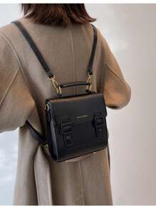 New Large Capacity Casual Mini Fashion Retro Flip-Top Backpack Multi-Purpose Handbag Shoulder Bag For Women Christmas Gift