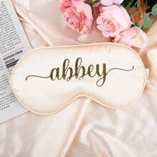 Personalized Sleep Eye Mask, Single Party Eye Mask Gift, Bridesmaid Eye Mask Gift, Creative Bride Party Eye Mask, Cute Personalized Sleep Eye Mask, Personalized Sleep Eye Mask Bridesmaid Gift, Bride Party Bridesmaid Gift Silk Eye Mask, Customized Bride Eye Mask - Multicolor - View 6
