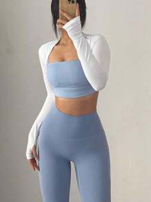 1pc 高尔夫防晒斗篷袖套户外男女运动骑行冰丝线肩袖 - 彩色 - 查看 9