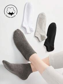 1/3/5/10/20 Pairs Of Men's Short Socks,Cotton Socks,Invisible Socks,Grey Socks,Autumn/Winter/Spring/Fall/Summer Socks,Breathable, Moisture Wicking, Sports, Business, Leisure, And Seasonal Socks - Multicolor - View 4