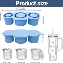 1 Peça Forma de Gelo, Forma de Gelo, Ferramenta de Forma de Gelo, Cubo de Gelo, 20-40 oz, Forma de Gelo de Silicone com Tampa, Adequada para Refrigeração de Uísque, Drinques, Cerveja, Café, Etc, Fácil de Operar. Compatível com Ice Cube Tray Ice Cube Ice Cube Squishy Ice Cube Mold Ice Cube Mould