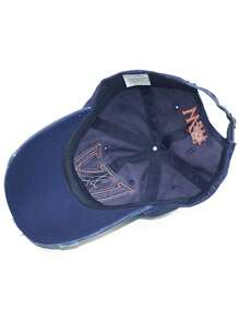 1 件复古做旧水洗个性化不褪色棒球帽，水洗面料立体字母 W 刺绣做旧棒球帽，户外运动太阳帽，时尚百搭透气太阳帽 - 彩色 - 查看 5