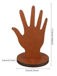 带有自定义文字的个性化手形展示架 - 优雅的珠宝展示架，适用于婚礼装饰、摄影道具和精品展示