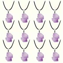 5/20st Asymmetrische Amethist Hanger, Kunstmatige Kristallen Faux Edelsteen Hanger Geschikt Voor DIY Ketting Sieraden Maken, Knutselbenodigdheden, Perfect Verjaardags- En Vakantiecadeau