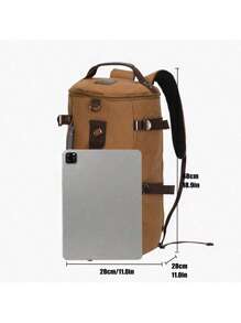 Large Capacity Backpack, Suitable For Business, Travel, Sports, Commute, College, Minimalist, Vintage, Casual, Streetwear, Fashion, 2 Colors, Suitable For Male Students, University, Men Gift Big Bag Camping
