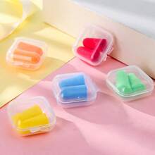 5/10 Paar akustische Schaumstoff Ohrstöpsel Anti-Lärm Box Mini Schlaf Lern Reise Ohrstöpsel kreative, zufällige Designs, lustige Geburtstagsgeschenke