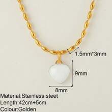 A Fashionable And Personalized Collarbone Necklace Bohemian Retro Heart-Shaped Pendant Necklace Women's Fashion Jewelry - Love - View 15