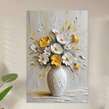 1PC Elegant Flowers Canvas Art Print, No Framed Wall Arts Decoration For Living Room, Bedroom, Kitchen, Office, Cafe - Ideal Birthday And Holiday Gift, Art Botanical Flowers Posters Gifts Graduation