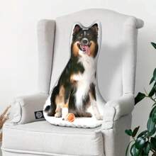 定制宠物照片毛绒靠垫 - 个性化 3D 双面印刷，适用于客厅、沙发、床和汽车 - 送给宠物爱好者的独特纪念礼物 - 混合颜色 - 上傳圖片客製化抱枕 - 查看 2