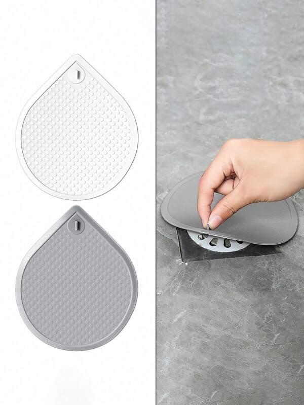 1pc Premium Silicone Sink Floor Drain Cover, Bathroom Drains & Strainers, Anti-Clogging Hair Filter, Sewer Outlet Screen, Easy Cleaning, Kitchen Bathroom Accessories Home Bathroom Decor Summer Back To School