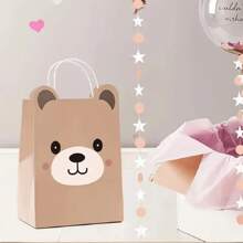10pcs, Mini Gift Bag, Three-Dimensional Ears Cute Bear Gift Bag, CuteGift Bag, Wedding Gift Bag, Candy Bag, Holiday Gift Bag, Birthday GiftBag,Mother's Day Gift Bag