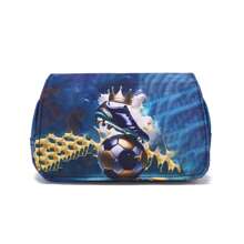 Pencil Case For Boys And Girls, Double-Sided Pattern Pencil Case, Large Storage Wallet Card Case,Compartment Pencil Case For School Students , Back To School Gifts