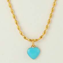 A Fashionable And Personalized Collarbone Necklace Bohemian Retro Heart-Shaped Pendant Necklace Women's Fashion Jewelry - Love - View 7