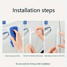 4pcs/2pcs Invisible Car Door Edge Guards, Anti-Collision & Scratch Protector, Rearview Mirror Protective Sticker - Multicolor - View 6