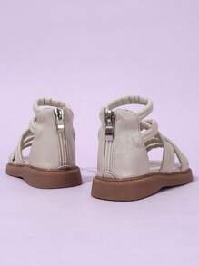 1 Pair Girls' Fashion Soft Bottom Sandals, Versatile For Spring/Summer