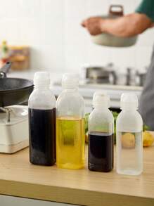 1/2pcs Spray Oil Bottle, Plastic Kitchen Seasoning Soy Sauce Vinegar Squeeze Bottle, Scream Oil Pot Squeeze Sauce Bottle, Oil Can Squeeze Bottle - Multicolor - View 6