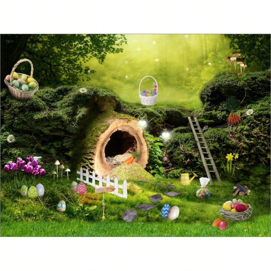 Fundo Fotográfico Cenário Tecido Páscoa