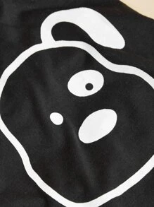 Tops de tirantes con diseños divertidos, ropa para mascotas de unicolor, estampados en blanco y negro