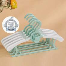 20-5 piezas Perchas de plástico antideslizantes, perchas para armario con diseño antideslizante, aptas para ropa de recién nacido, pantalones de niño pequeño, perchero, almacenamiento y organización