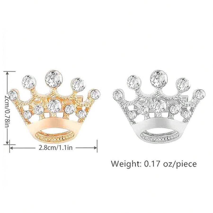 GuoShuang 24 件皇冠形简约实用女士胸针
