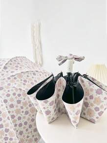 1pc Folding Automatic Inverted Umbrella, UV Protection Windproof Sunshade Umbrella For Women, High-End, Rainy And Sunny Use Summer Cooling,Beach,Travel