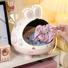 Desktop Storage Box Desktop Trash Can Desk Organizer Bin Cute Student Girls Hair Accessories Stationery Storage Kawaii Korean Storage Rack