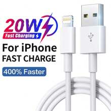 1/3/5 Packs 20W USB To Lightning 3.3Ft/100cm Fast Charging Data Cables Compatible With IPhone 14/13/12/11 Pro Max Plus/8/7 Plus Charging Accessories
