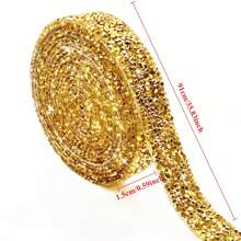 1 Roll Rhinestone Sticker Strip, Self-Adhesive Decorative Rhinestone Tape For DIY Craft, Suitable For Clothing, Shoes, Bags, Vehicles, Phones, Weddings, Mother's Day, Graduation, Back To School Gifts