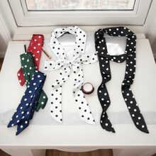 1 Pc Women's Extra Long Scarf Shawl, Fashionable All-Season Versatile Accessory, Can Be Used As Necktie, Headband, Decorative, Vintage Elegant