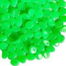100 Pcs Glow In Dark Rocks Luminous Stone Garden Accessories Micro Landscape Fish Tank Decoration Outdoor Patio Lawn Yard Kit