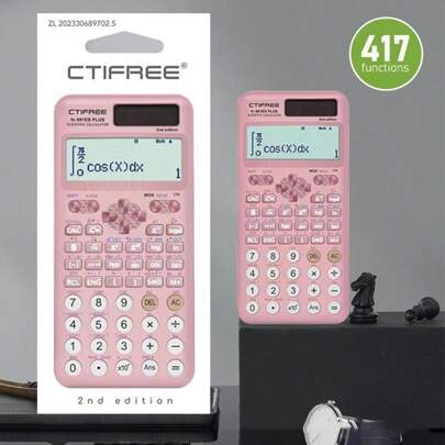 Calculadora científica multifuncional 417- Diseñada específicamente para exámenes estudiantiles, perfecta para estudiantes de oficina, presentación económica y de alta gama - Útiles escolares - Regreso a clases