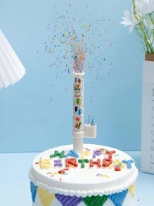 1/5pcs Surprise Fan Birthday Candle Creative Funny Cake Decoration Children's Votive Candle Suitable For Party Birthday Party Atmosphere Decoration Props,Birthday Candles,Birthday Decorations,Happy Birthday,Cake Candles,Room Decor - Multicolor - View 4