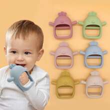 1pc Baby Silicone Teether, Silicone Teething Stick - Easter, Halloween, Christmas Gift