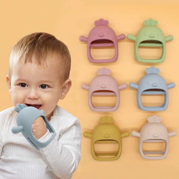 1pc Baby Silicone Teether, Silicone Teething Stick - Easter, Halloween, Christmas Gift