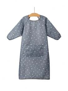1 Cartoon Baby Eating Smock Long Sleeve Design Versatile Smock Does Not Pick A Dining Chair Adapts To Most Dining Chairs On The Market Double Fixation To Prevent Overturning Children's Art Painting Smock Apron Easy To Wash And Quick-Dry Breathable And Not Stuffy Sweat One Clothes To Wear More Than One Scene Material: Polyester