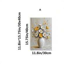 1PC Elegant Flowers Canvas Art Print, No Framed Wall Arts Decoration For Living Room, Bedroom, Kitchen, Office, Cafe - Ideal Birthday And Holiday Gift, Art Botanical Flowers Posters Gifts Graduation