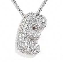 1入鑲嵌泡泡字母金鍍吊墜項鍊,26個字母供男女日常佩戴