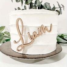1 pièce Charm de gâteau de mariage personnalisé, étiquettes de placement de nom en acrylique, étiquettes de table d'invités, panneaux de placement pour événement de mariage, étiquettes de nom élégantes pour réception, décorations personnalisées pour fiançailles/anniversaire, anniversaires, fêtes, Pâques, saison de mariage, fête des mères, décors de table personnalisés - Multicolore - Voir 3