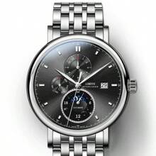 LOBINNI Automatic Mechanical Waterproof Multifunctional Business Casual Watch 13056 - Silver - View 19