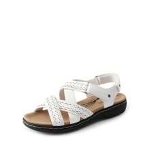 Women Flats Sandals Comfortable Open Toe Walking Sandals With Multiple Adjustable Straps Summer Casual Dress Comfortable Shoes - 白色 - 查看 5