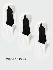 1/3/6 Pairs Men's Solid Bottom Breathable Solf Nylon Upper Low Cut Invisilbe No Show Socks With Non-Slip Gel At Heel, Suitable For Sports Or Daily Use