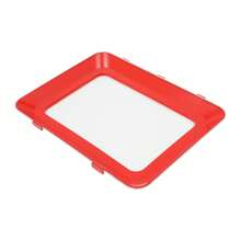 8 Pcs Food Preservation Tray Stackable Rectangular Reusable Food Food Tray Storage Container For Storing Raw Foods, Cooked Foods, Fruits - Red and White - View 11