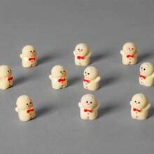 5pcs/Set Cartoon Mini Gingerbread Man Moss Micro Landscape Ornaments, Succulent Plants Decor Accessories - Multicolor - View 4