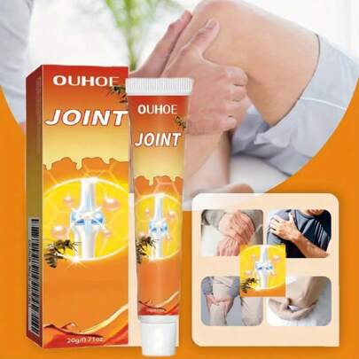 蜜蜂关节霜，巧妙融合蜜蜂与天然植物萃取，深层渗透关节，持续滋养关节肌肤，告别干燥粗糙肌肤。易吸收，运动必备，随身携带。